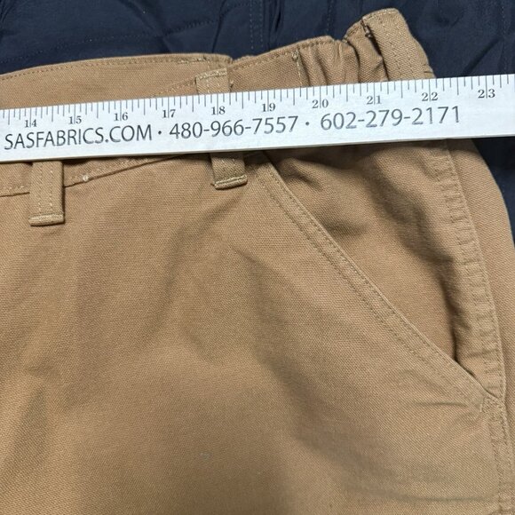 Carhartt Insulated Pants Mens XL Brown Washed Duck Loose Fit Workwear OB5471-M - Picture 7 of 7